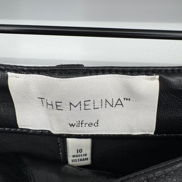 Aritzia Wilfred The Melina Vegan Leather Pant in Black Womens Size 10 - Picture 6 of 16